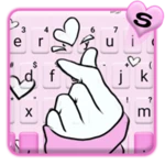 Logo of Pink Love Heart Keyboard Theme android Application 